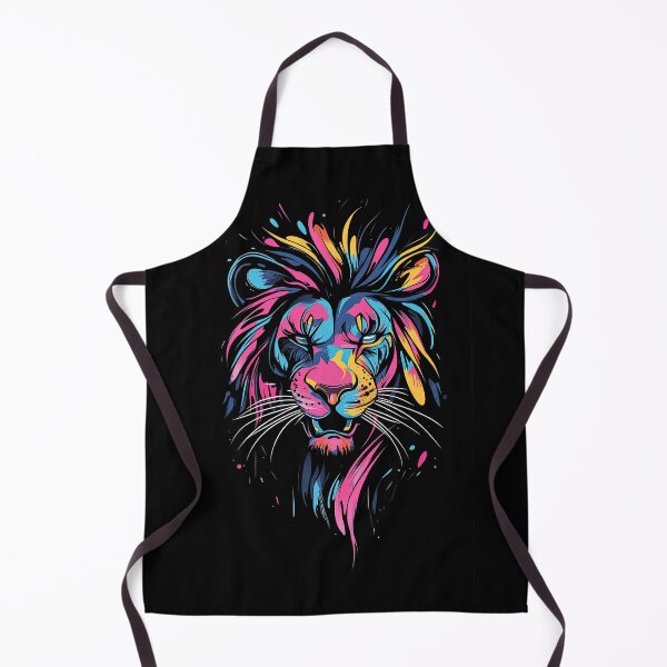 Item preview, Vibrant Abstract Lion Art Illustration designed and sold by LoveLaxmi Arts.