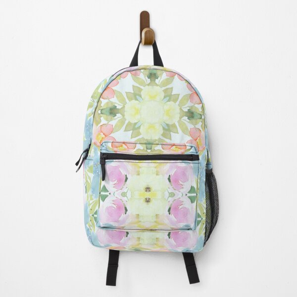 Item preview, Pastel Mirrored Watercolour Abstract Floral Print | R52.1.2 designed and sold by Piccolo Fiore Prints.
