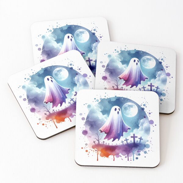 Item preview, Spooky Ghost Floating Over a Graveyard designed and sold by TessaraDesigns.