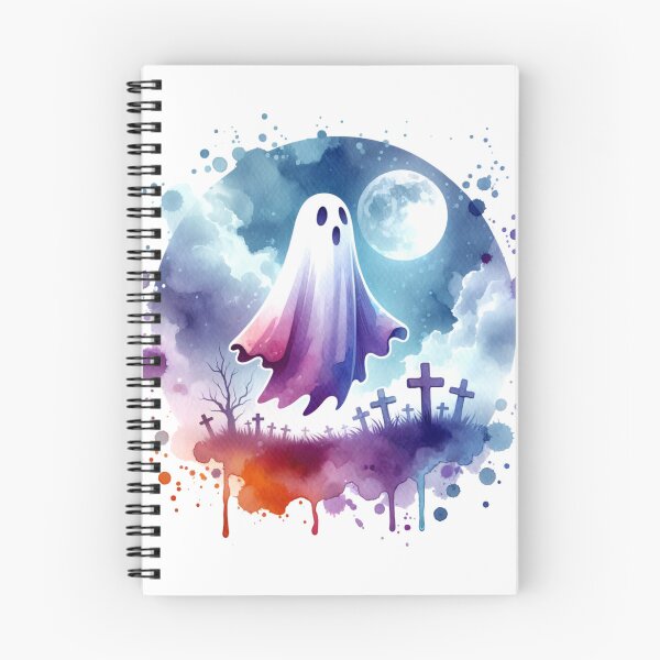 Item preview, Spooky Ghost Floating Over a Graveyard designed and sold by TessaraDesigns.