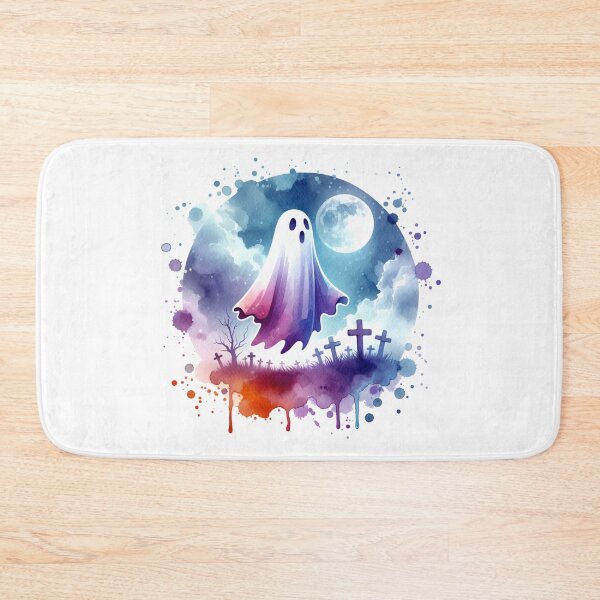 Item preview, Spooky Ghost Floating Over a Graveyard designed and sold by TessaraDesigns.