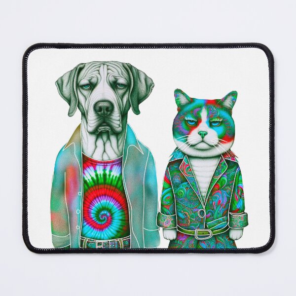 Item preview, Hipster cat and dog designed and sold by Osher-BioArt.