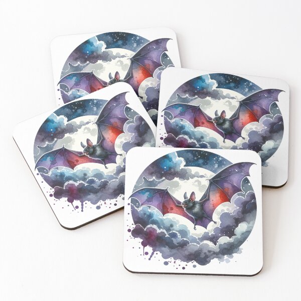 Item preview, Bat in the Moonlit Night Sky designed and sold by TessaraDesigns.