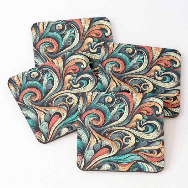 Item preview, Swirling Elegance: Abstract Pattern designed and sold by Haji  Kamora.