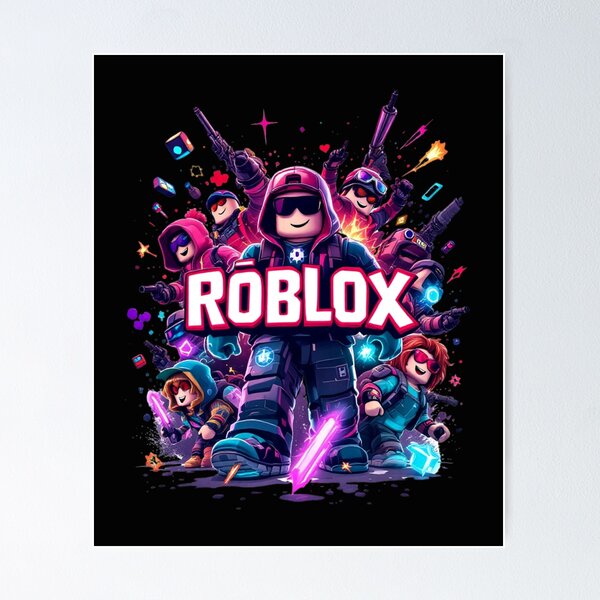 Vista previa del artículo con la obra «Niños de Roblox», diseñado y vendido por GemiGarp.