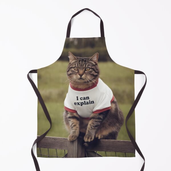 Item preview, Funny Cat Meme "I Can Explain" designed and sold by Quirky Shirts.