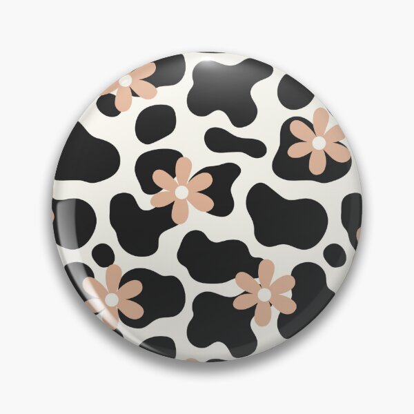 Item preview, Retro Floral Cow Print designed and sold by DesignByRoseCo.