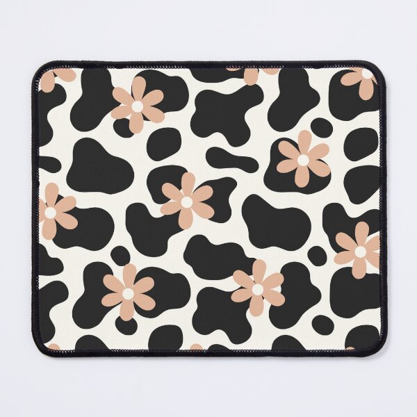 Item preview, Retro Floral Cow Print designed and sold by DesignByRoseCo.
