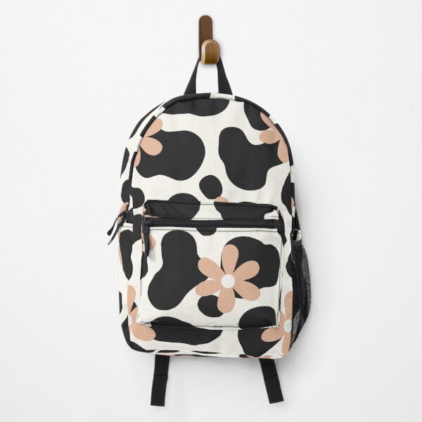Item preview, Retro Floral Cow Print designed and sold by DesignByRoseCo.