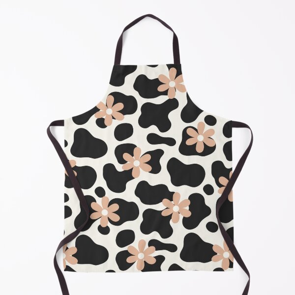 Item preview, Retro Floral Cow Print designed and sold by DesignByRoseCo.