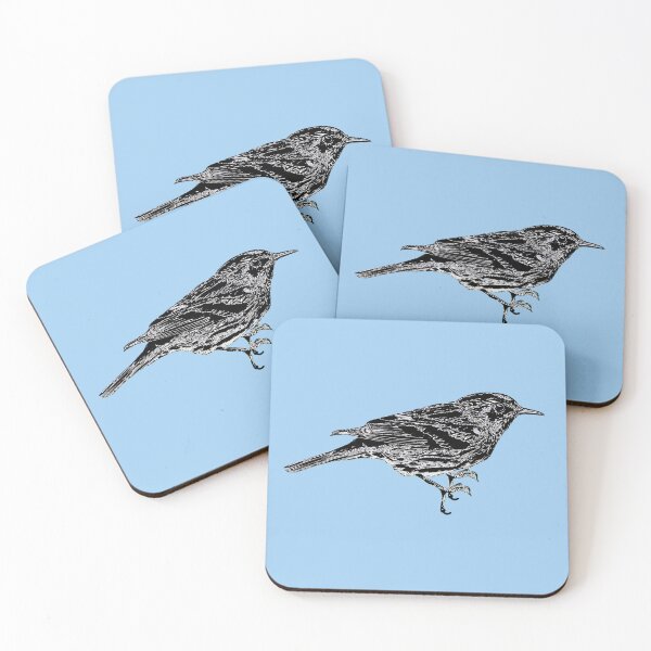 Item preview, Black-and-white Warbler Black Alternate Design  designed and sold by designsasstultd.