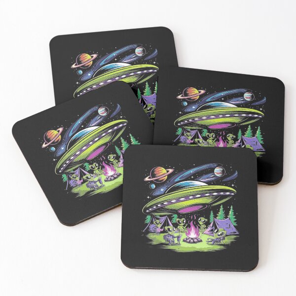 Item preview, Alien Family Camping Under UFO, For alien lovers designed and sold by love3617.