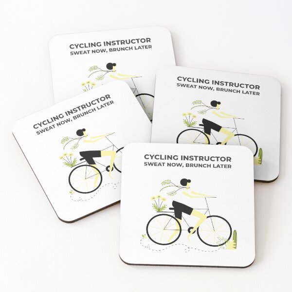 Item preview, Cycling instructor. Sweat now, brunch later designed and sold by FirstTimeTees.