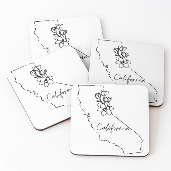 Item preview, California Simple Floral Line Art designed and sold by Magnolia Valley Art.