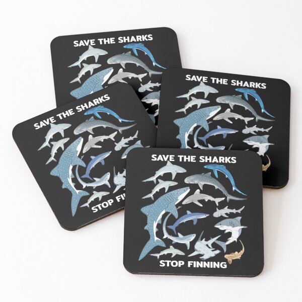 Item preview, Tiger shark blue shark whale shark hammerhead mako shark designed and sold by NicGrayGraphic.