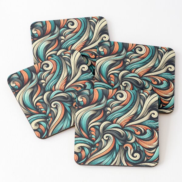 Item preview, Swirling Elegance: Abstract Pattern designed and sold by Haji  Kamora.