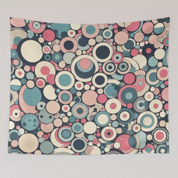Item preview, Retro Circles Pattern designed and sold by Haji  Kamora.
