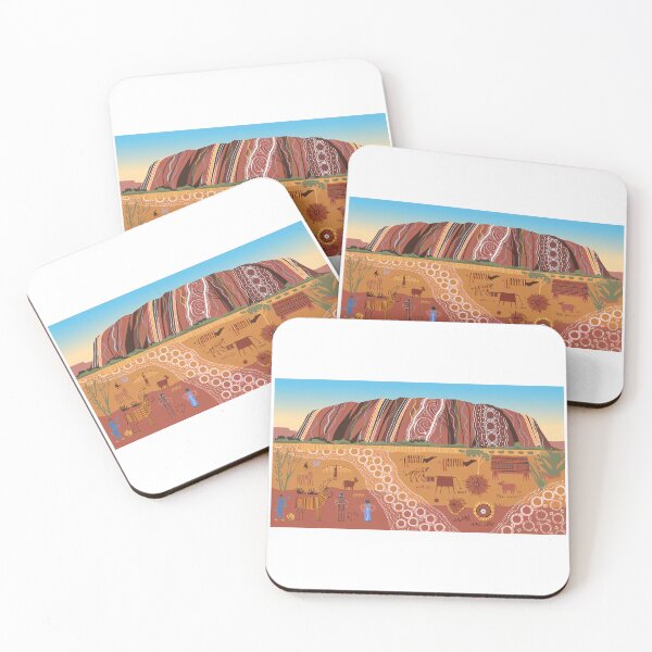 Item preview, Uluru Kata Tjuta National Park Retro Aussie Art designed and sold by Efforito.