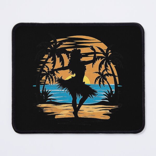 Item preview, Hula Girl Dancing at Tropical Sunset Beach designed and sold by love3617.