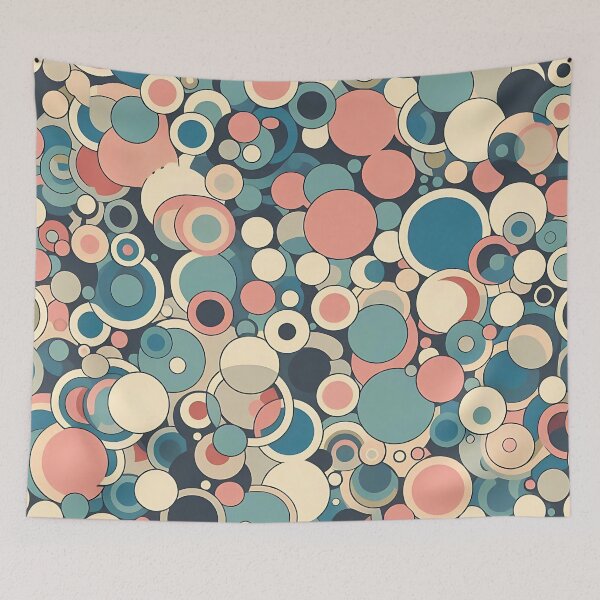 Item preview, Retro Circles Pattern designed and sold by Haji  Kamora.
