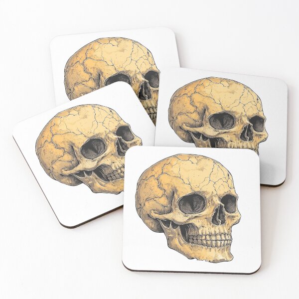 Item preview, Realistic Antique Human Skull designed and sold by Kunst-Shirt.