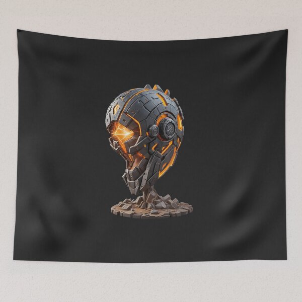 Item preview, Futuristic Fusion Helmet, Ideal for High-Tech enthusiasts designed and sold by Indoni.
