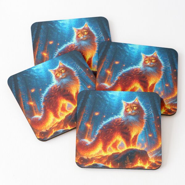 Item preview, Enchanted Fire Feline designed and sold by Nostalgia Busters.