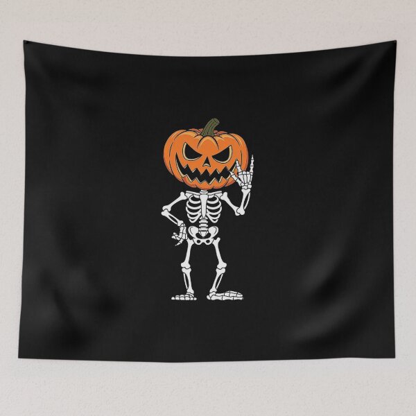Item preview, Skeletal Pumpkin Head - Spooky and Fun Halloween Artwork designed and sold by love3617.