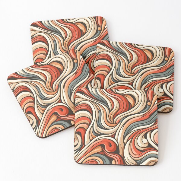 Item preview, Swirling Elegance: Abstract Wave Pattern designed and sold by Haji  Kamora.