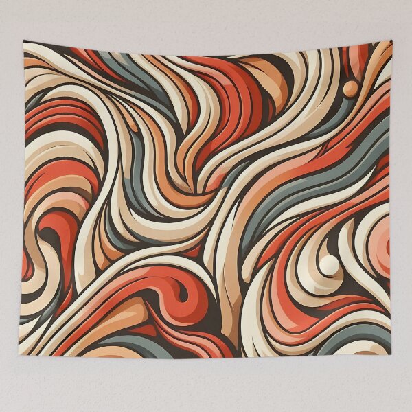 Item preview, Swirling Elegance: Abstract Wave Pattern designed and sold by Haji  Kamora.