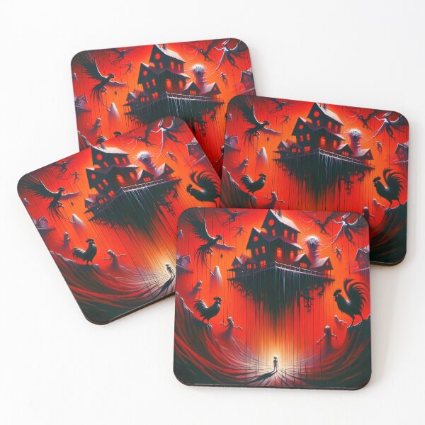 Item preview, Haunted House Roosters designed and sold by FNORD-10111.