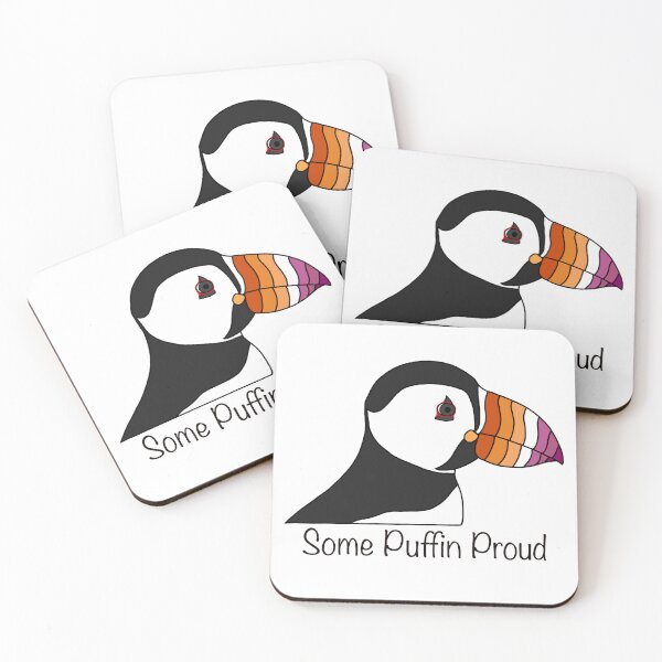Item preview, Lesbian Pride Puffin designed and sold by ProudPuffinArt.