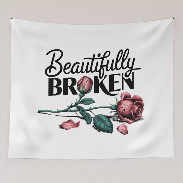Item preview, Beautifully Broken Rose Design - Embrace Imperfection designed and sold by Viviglow.