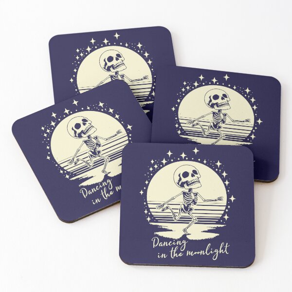 Item preview, A skeleton dancing in the moonlight. designed and sold by KoandZo.