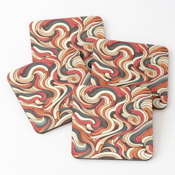 Item preview, Swirling Elegance: Abstract Wave Pattern designed and sold by Haji  Kamora.
