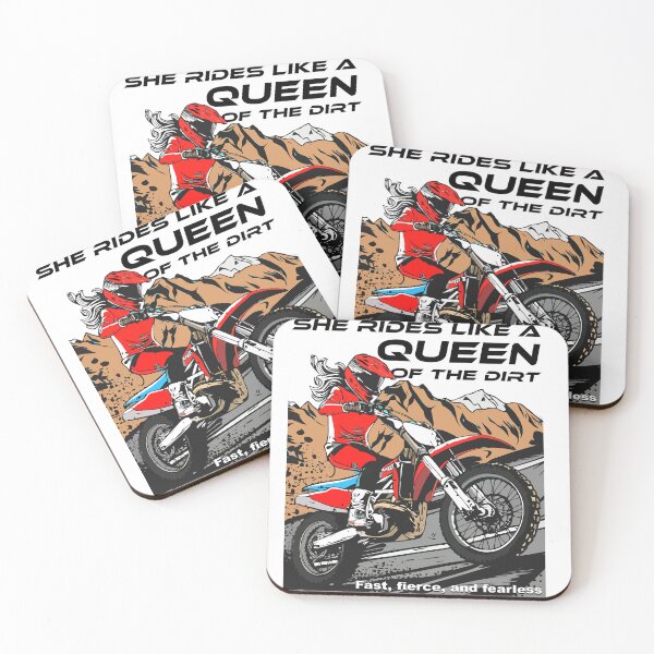 Item preview, She rides like a queen of the dirt - Fast, fierce, and fearless designed and sold by Concept-Hub.