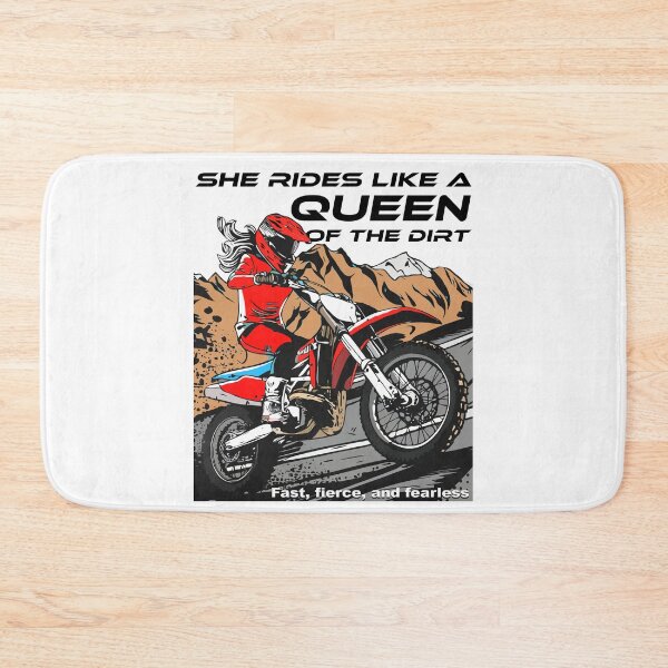 Item preview, She rides like a queen of the dirt - Fast, fierce, and fearless designed and sold by Concept-Hub.