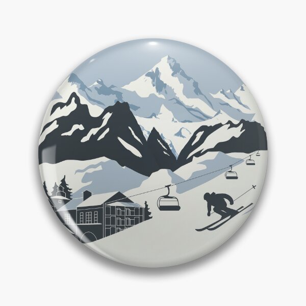 Item preview, Vintage Minimal Retro – Bansko Bulgaria minimalist travel poster - skiing - tourism - winter sports in Pirin Mountains designed and sold by pod24.