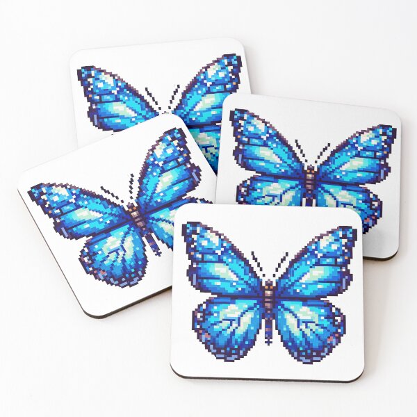 Item preview, Pixel Blue Butterfly designed and sold by Shadowshop07.