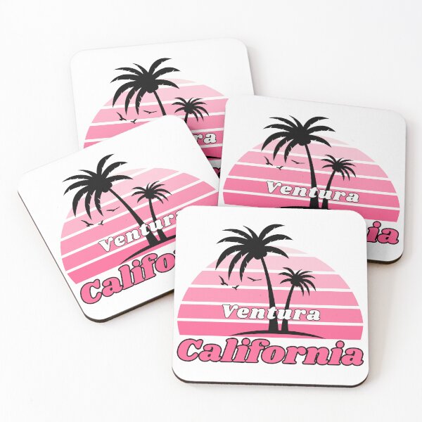 Item preview,  Retro Cool Ventura Beach California Palm Tree at Sunset Souvenirs designed and sold by karmdaf.