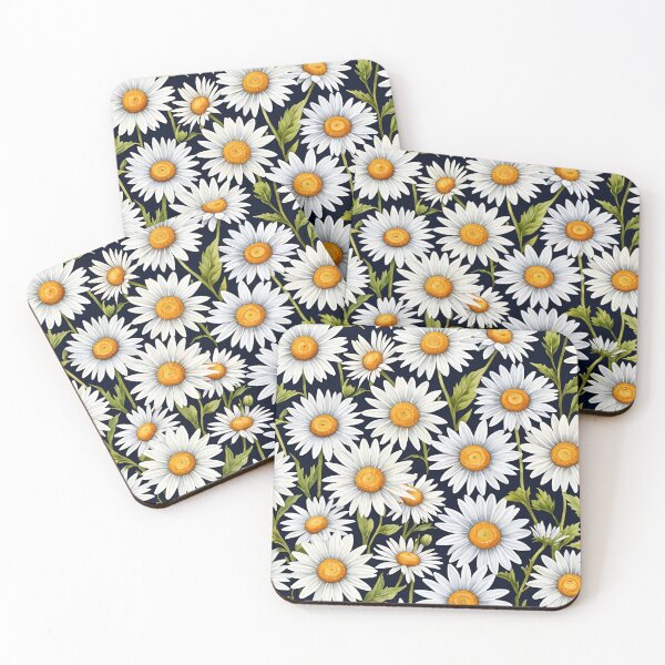 Item preview, Daisy daisies Pattern of 12 flowers daisies with nothing behind flat-lay designed and sold by cheekylorns.