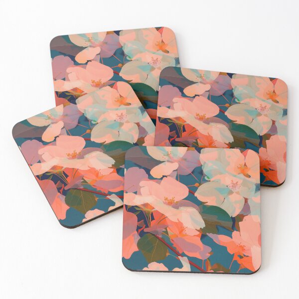 Item preview, Vibrant Floral Art - Abstract Blossoms in Pastel and Neon Hues designed and sold by Retrocranio.