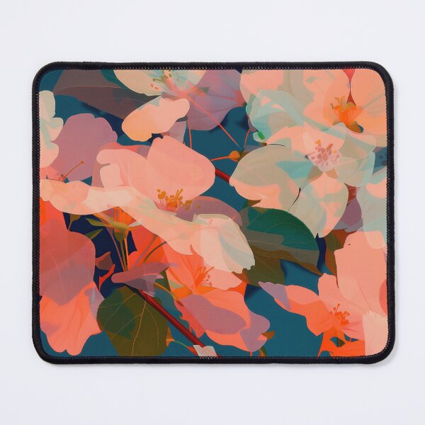 Item preview, Vibrant Floral Art - Abstract Blossoms in Pastel and Neon Hues designed and sold by Retrocranio.