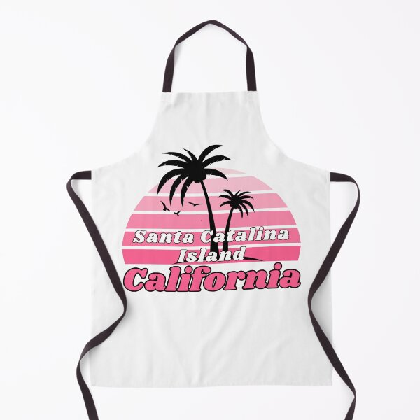 Item preview, Retro Cool Santa Catalina Island Beach California Palm Tree at Sunset Souvenirs designed and sold by karmdaf.