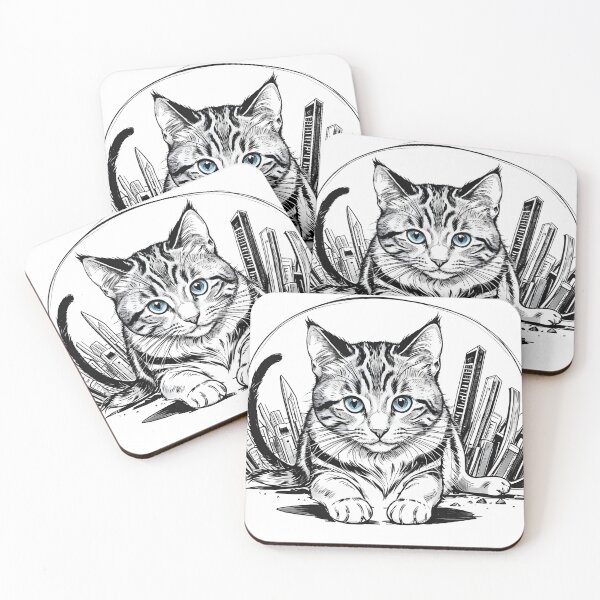 Item preview, Under the blue gaze of the feline designed and sold by Rambarde-Knight.