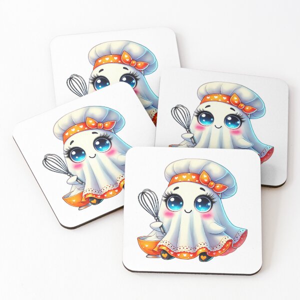 Item preview, Cute Halloween cook ghost with stirrer designed and sold by CleanDecor.