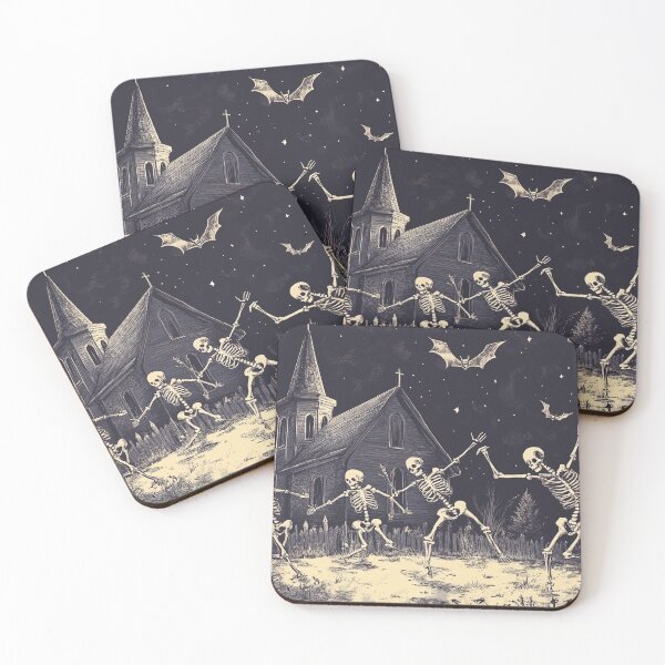 Item preview, Vintage Skeleton Dance Party designed and sold by Laceyjae Digital Art.