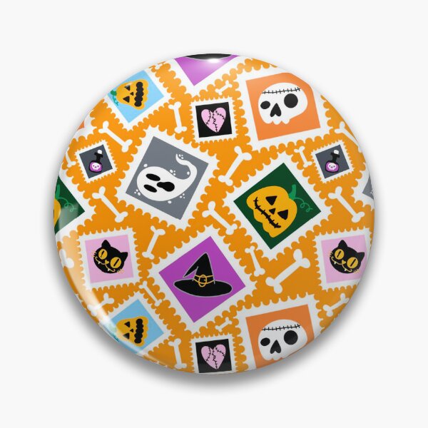 Item preview, Halloween pattern pumpkins, ghost, cats, witches hat, skulls, bones designed and sold by TYTOS-SHOP.