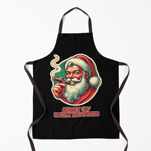 Item preview, Jolly Ol' Saint Nicotine: Badass Santa Christmas Cigar - Edgy, Vintage Holiday Vibes designed and sold by tronictees.