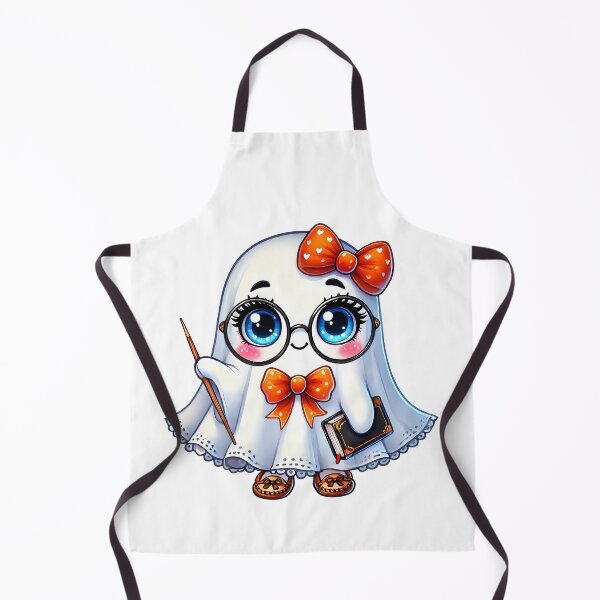 Item preview, Cute Halloween teacher ghost with magic wand designed and sold by CleanDecor.